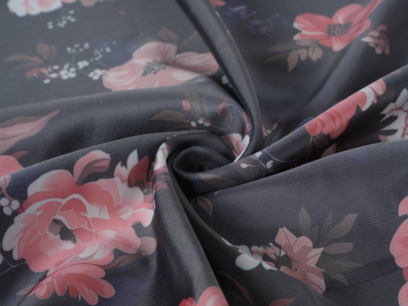 Polyester-viscose twill bedrukte voeringstof