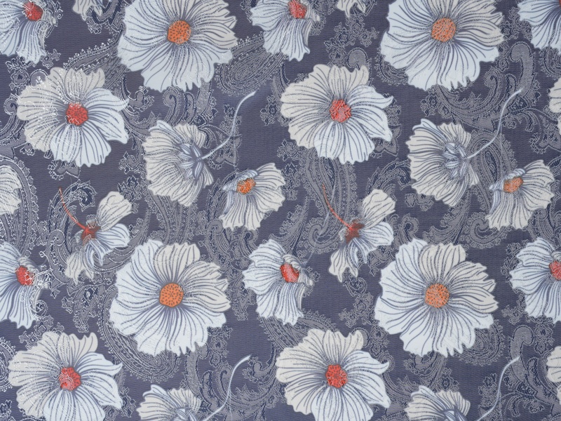 Polyester-viscose Jacquard bedrukte voeringstof