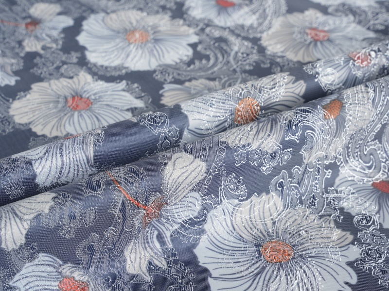 Polyester-viscose Jacquard bedrukte voeringstof