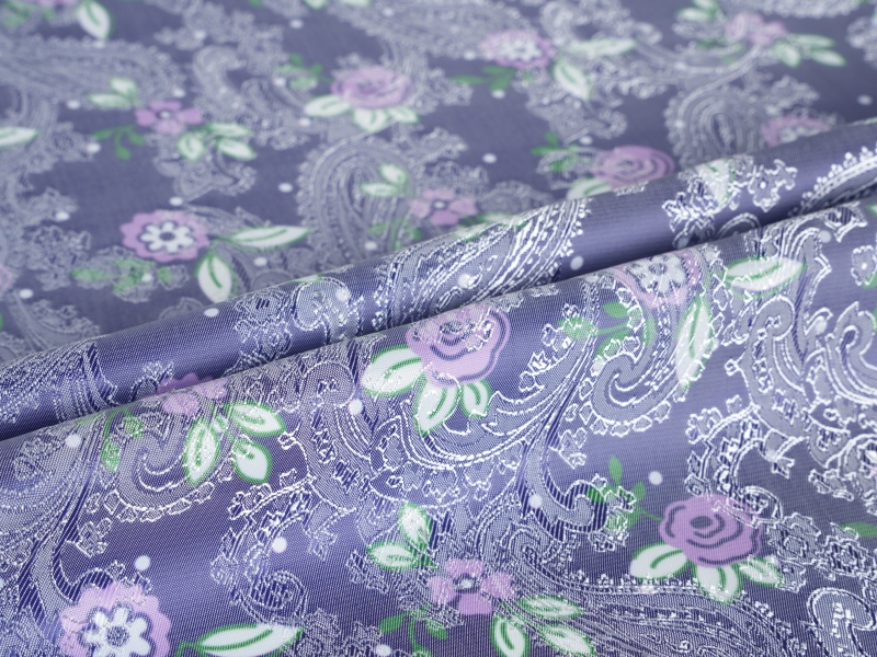 Polyester-viscose Jacquard bedrukte voeringstof