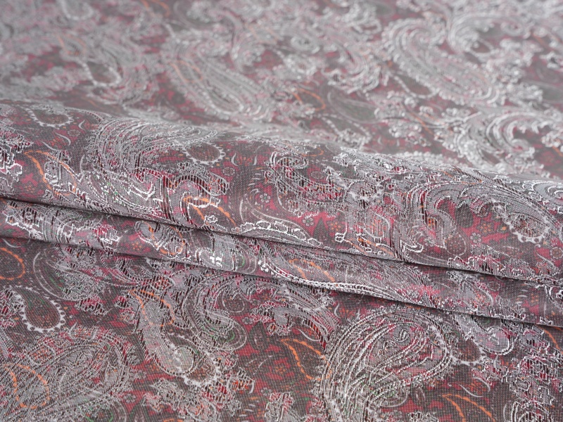Polyester-viscose Jacquard bedrukte voeringstof
