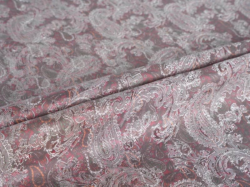 Polyester-viscose Jacquard bedrukte voeringstof